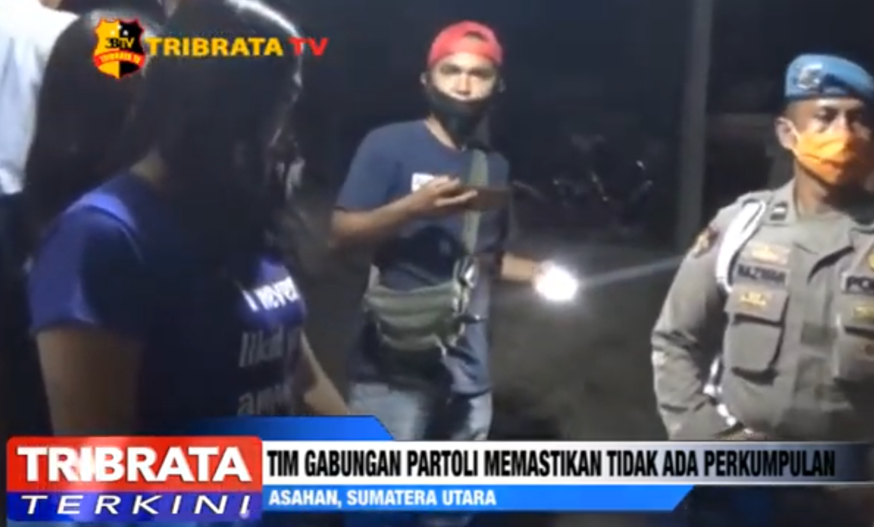  TIM GABUNGAN TNI-POLRI ASAHAN PARTOLI MEMASTIKAN TIDAK ADA PERKUMPULAN