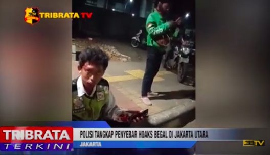  POLISI TANGKAP PENYEBAR HOAKS BEGAL DI JAKARTA UTARA